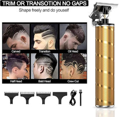 Solati Hair Clippers for Men, USB Rechargeable Hair Trimmer Cordless Beard Trimmer for Men Electric T Blade Hair Clipper Men's Trimmer with 4 Guide Combs Cutting Kits for Family Use Home Daily Use